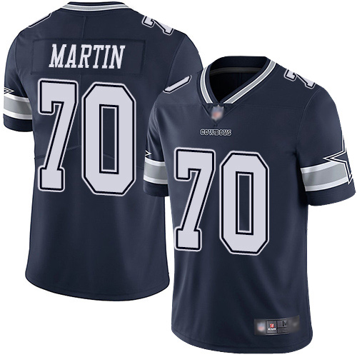 Men Dallas Cowboys Limited Navy Blue Zack Martin Home #70 Vapor Untouchable NFL Jersey